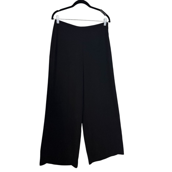 Mango Classic Black Super Wide-Leg Pants - Picture 1 of 6
